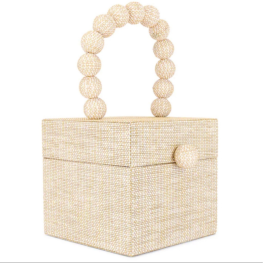 Cult Gaia Eos Box Bag in Sand